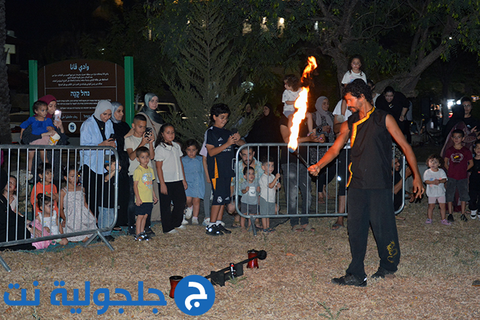 فعاليات ليلية باحضان الطبيعة في وادي قانا في جلجولية